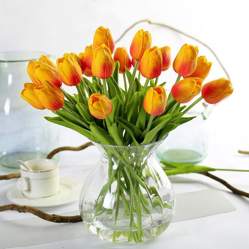 ดอกทิวลิป Tulips ดอกไม้ปลอม ตกแต่ง ดอกไม้พลาสติก ST503E817
