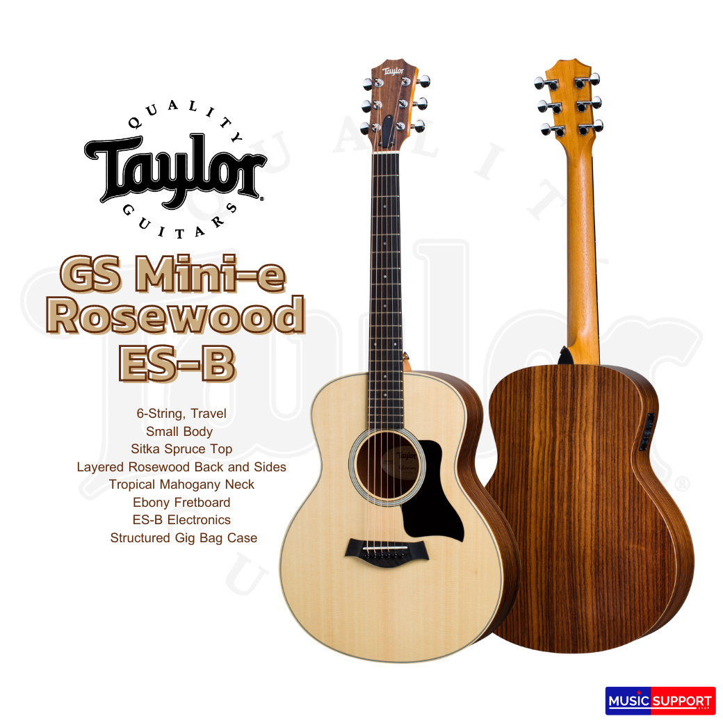 TAYLOR GS MINI E ROSEWOOD-ES-B/BAG กีตาร์โปร่งไฟฟ้า