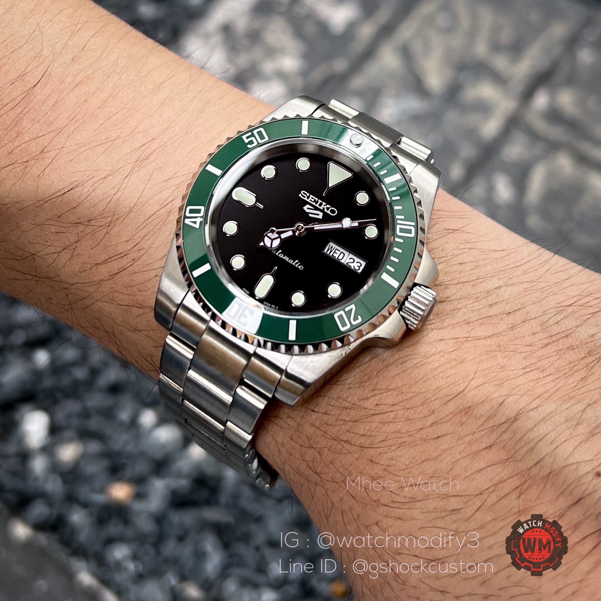 SeikoMod 5Sport Starbucks Oyster Strap Very Premium Edition