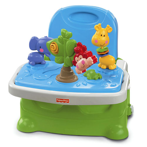 Fisher Price Discover n Grow Busy Baby Booster เก้าอี้ทานข้าวเด็ก พกพาได้ พร้อมของเล่น