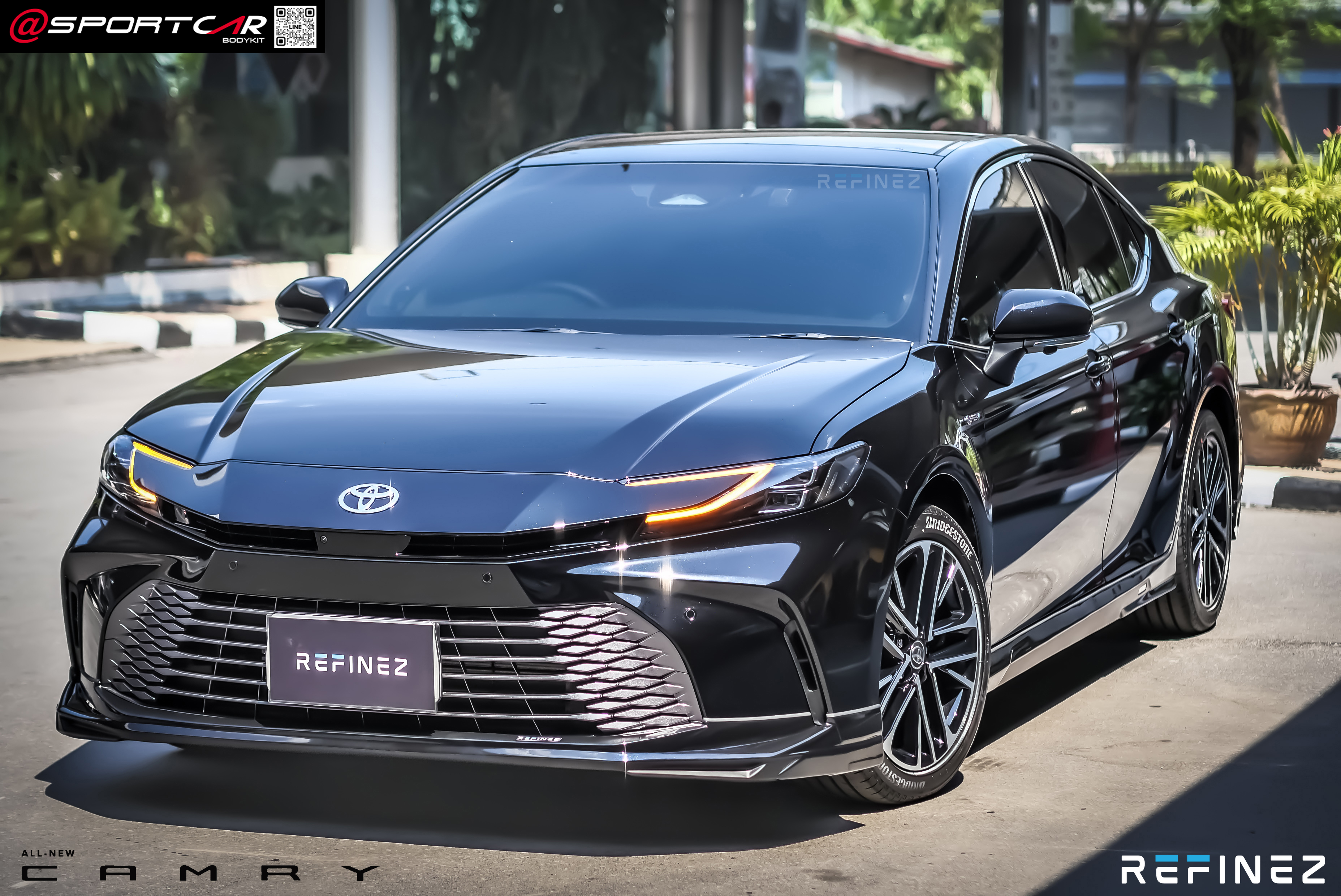 ชุดแต่ง New Camry 2024 2025 REFINEZ - Camry 2024 ใหม่ล่าสุด Toyota Camry HEV แต่งสวย สไตล์สปอร์ตหรู, สเกิร์ตรอบคัน Camry HEV, Toyota Camry แต่งสวย, อุปกรณ์ตกแต่ง Camry, Toyota Camry 2024 HEV, All New Camry