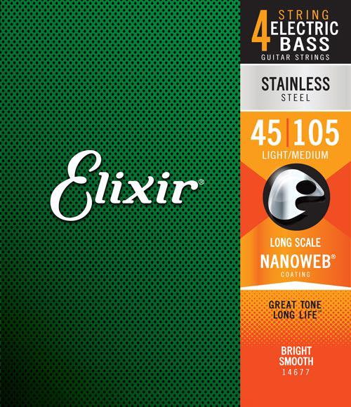 สายเบส ELIXIR STAINLESS NANO-4 SET 045-105 14677