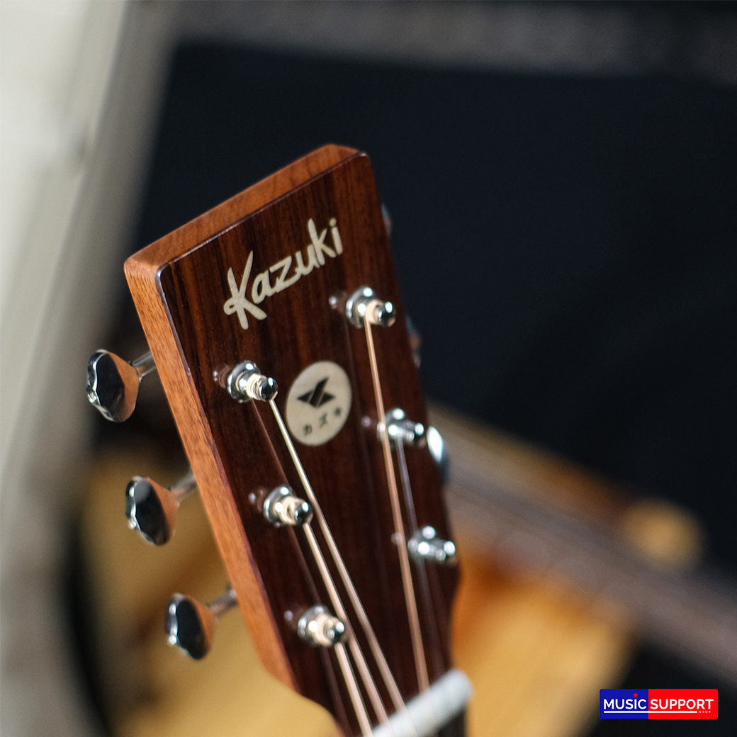 Kazuki กีต้าร์โปร่งไฟฟ้า Exotic Series ไม้ Cocobolo ทรง Dreadnought ปิ๊กอัพ Transacoustic +กระเป๋า