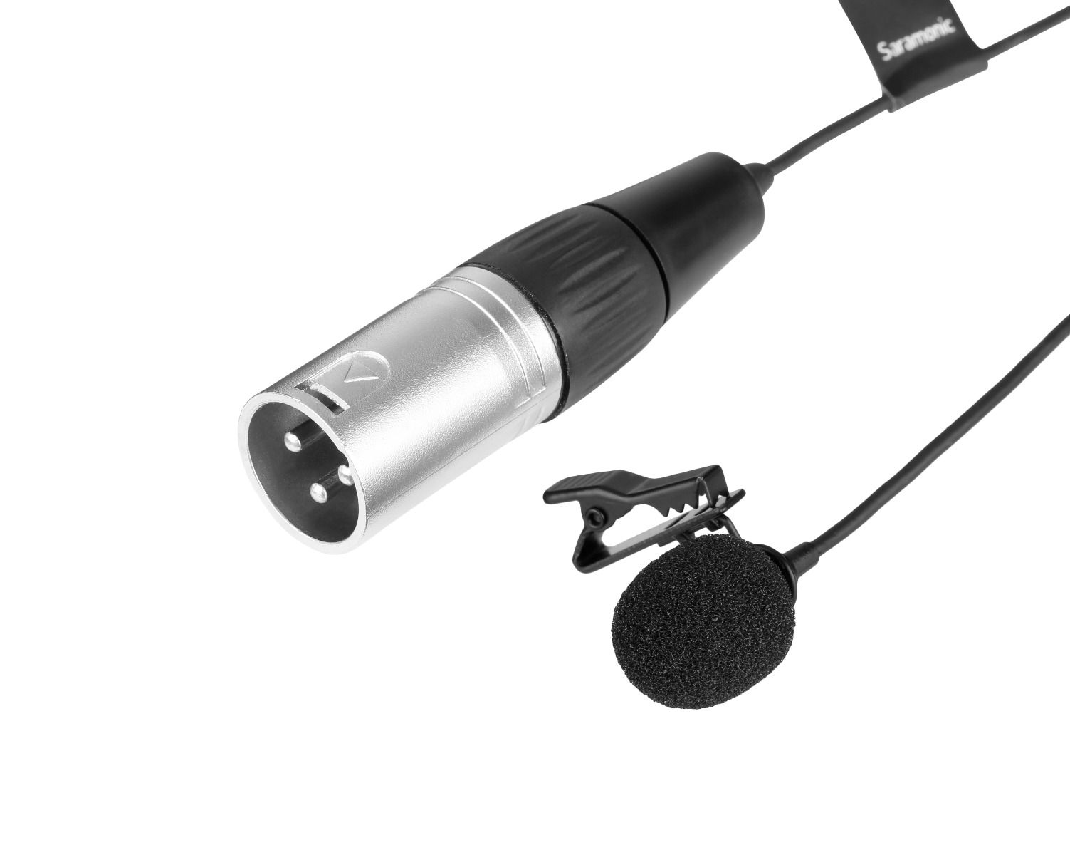 Saramonic X-Lavmic-O ไมโครโฟนแบบสายหนีบปกเสื้อ ความยาว 6 เมตร รับเสียงแบบ Omnidirectional สำหรับ กล้อง,อุปกรณ์บันทึกเสียง,Mixer ที่มีช่องเสียบมาตรฐานแบบ XLR 3pin Phantom Power 48V