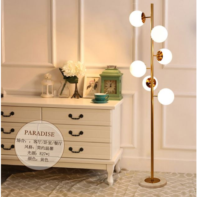 CT174A119 SOTMIA โคมไฟตั้งพื้น โคมไฟตั้งพื้นสไตล์นอร์ดิก โคมไฟตั้งพื้นสีทอง โคมไฟห้องนั่งเล่น โคมไฟห้องทำงาน