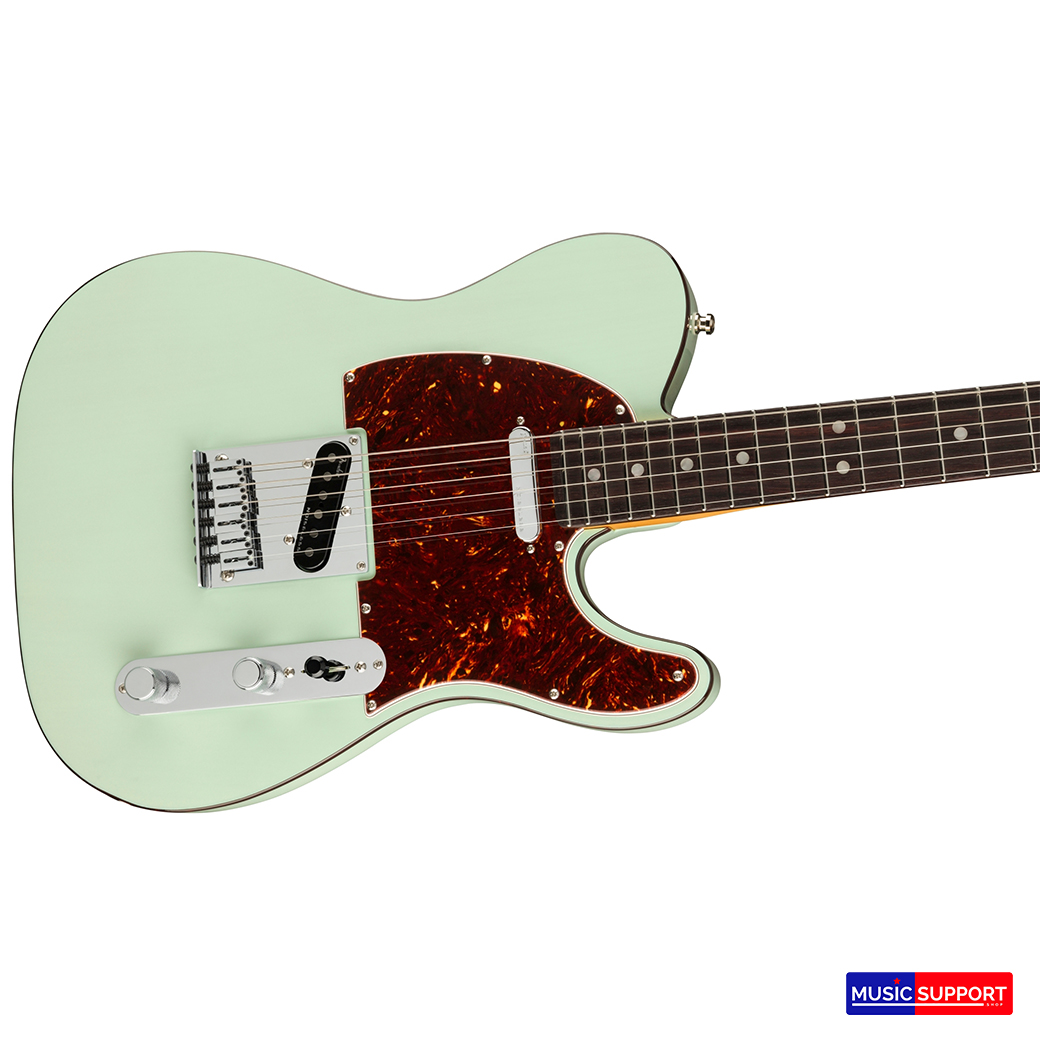 กีตาร์ไฟฟ้า Fender American Ultra Luxe Telecaster RW Transparent Surf Green