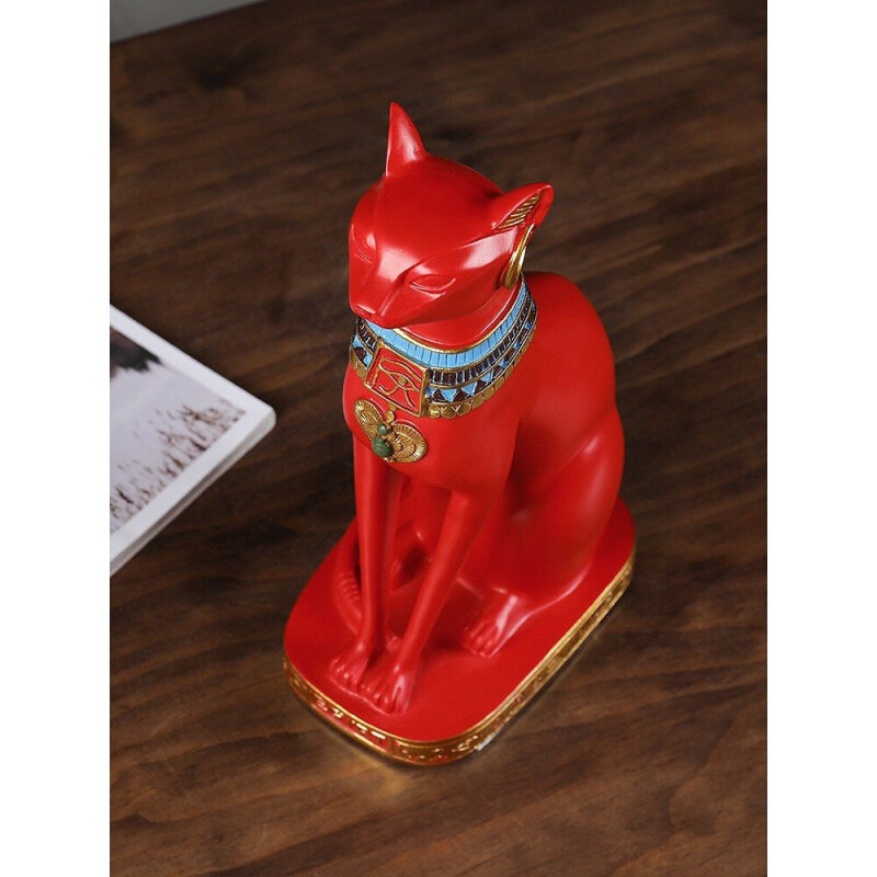 C1009B057 FAMITOSS แมวกวัก แมวกวักนำโชค รูปปั้นเรซิ่น รูปปั้นเรซิ่นตกแต่งบ้าน รูปปั้นแมวนำโชค โมเดลแมวกวัก ของตกแต่งบ้าน