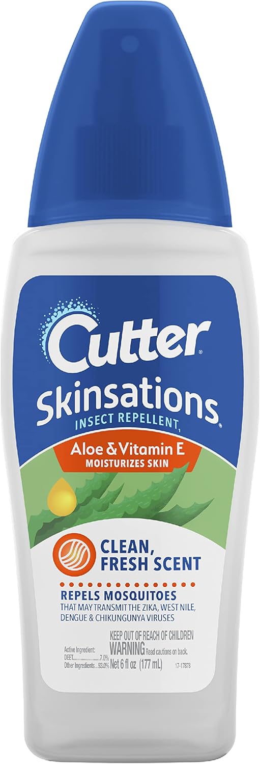 Cutter Skinsations Insect Repellent, Mosquito Repellent สเปรย์ไล่แมลง ไล่ยุง