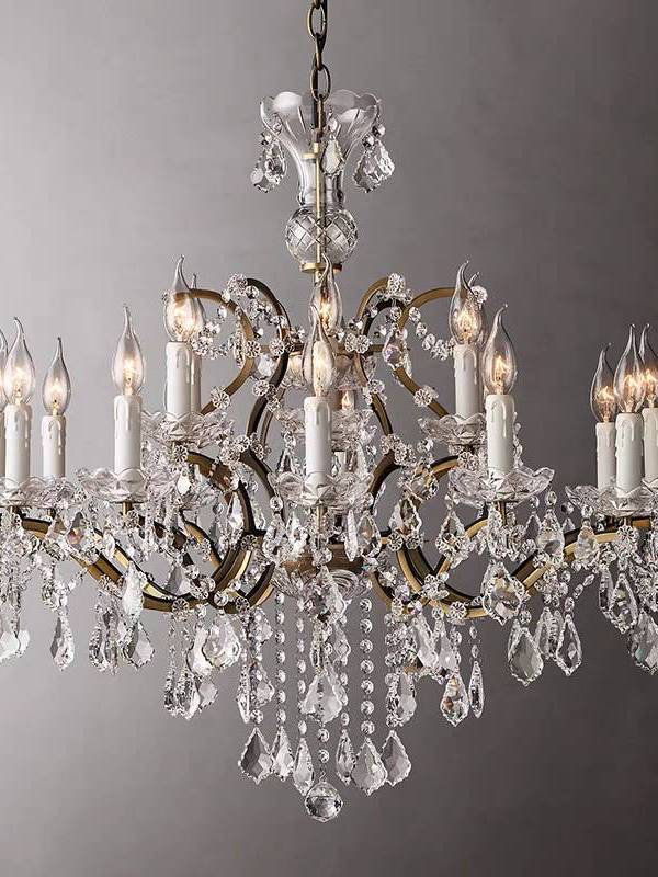 CT214A25760 SOTMIA โคมระย้ายาว อาคารDuplex Villa Loft Apartment ห้องนั่งเล่นขนาดใหญ่ โคมไฟคริสตัล Light