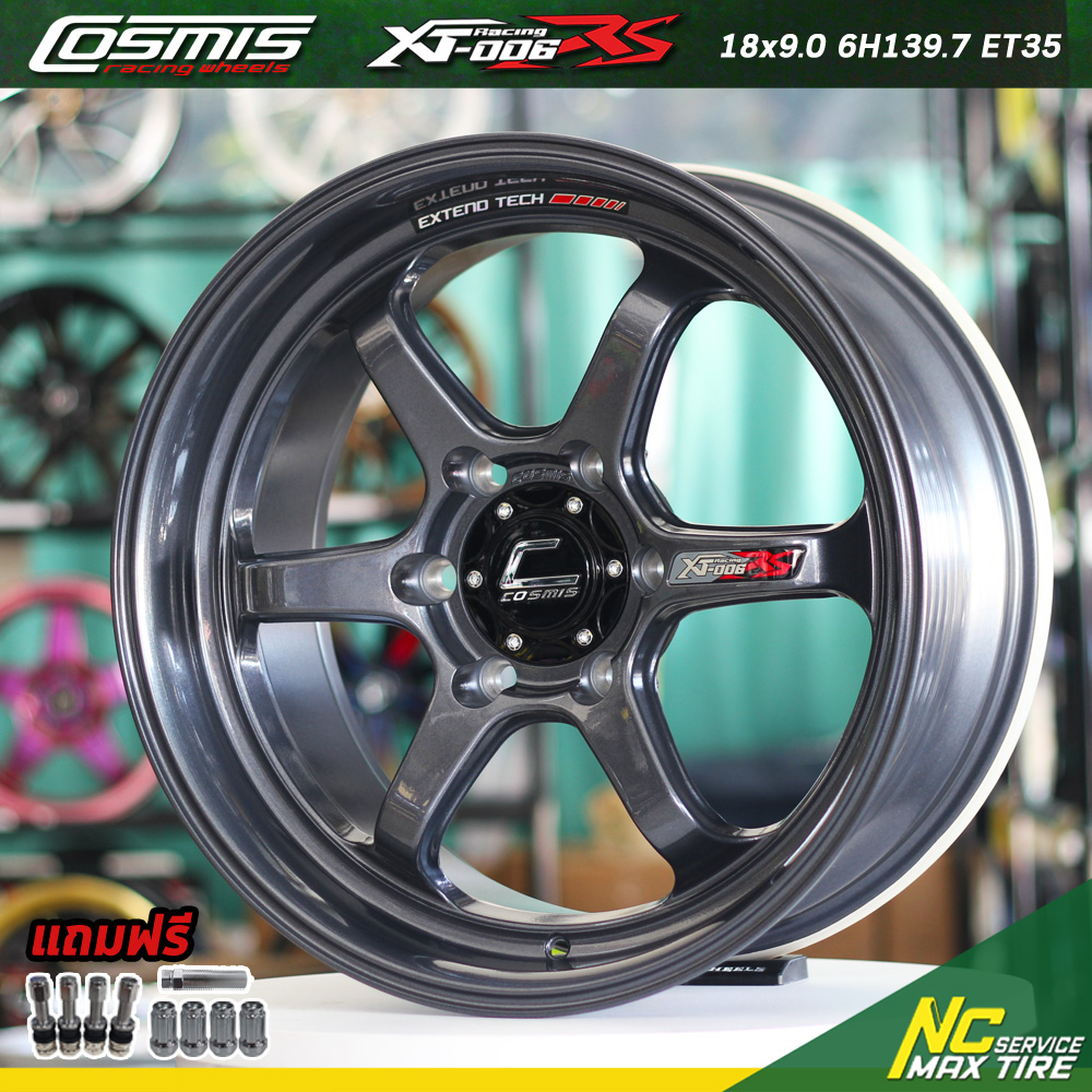 ล้อแม็กขอบ18 / Cosmis Xt-006RS / 18x9.0 6H139.7 ET35 / สีกันเทาเงา