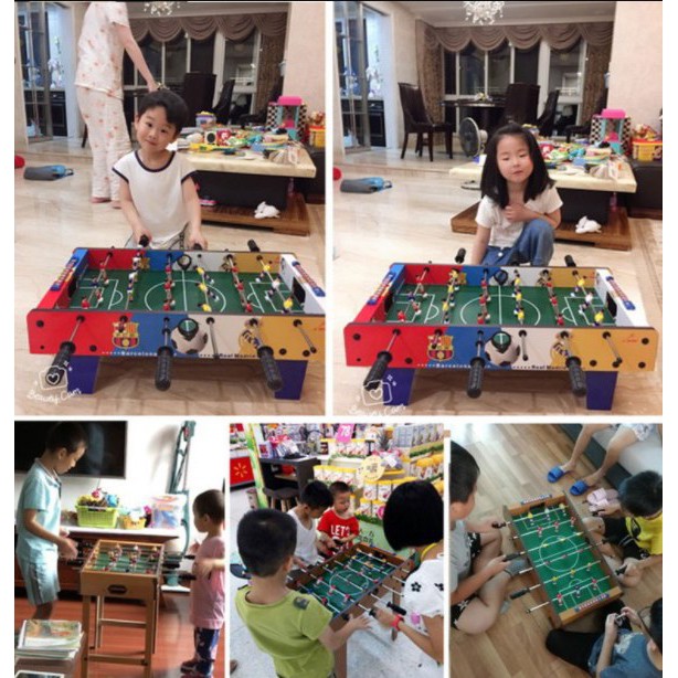 CT036H001 OMOCHA ของเล่นตกแต่งห้อง เกมฟุตบอลโต๊ะ เกมโต๊ะบอล ของเล่นโต๊ะบอล โต๊ะบอลมือหมุน table football game footbal