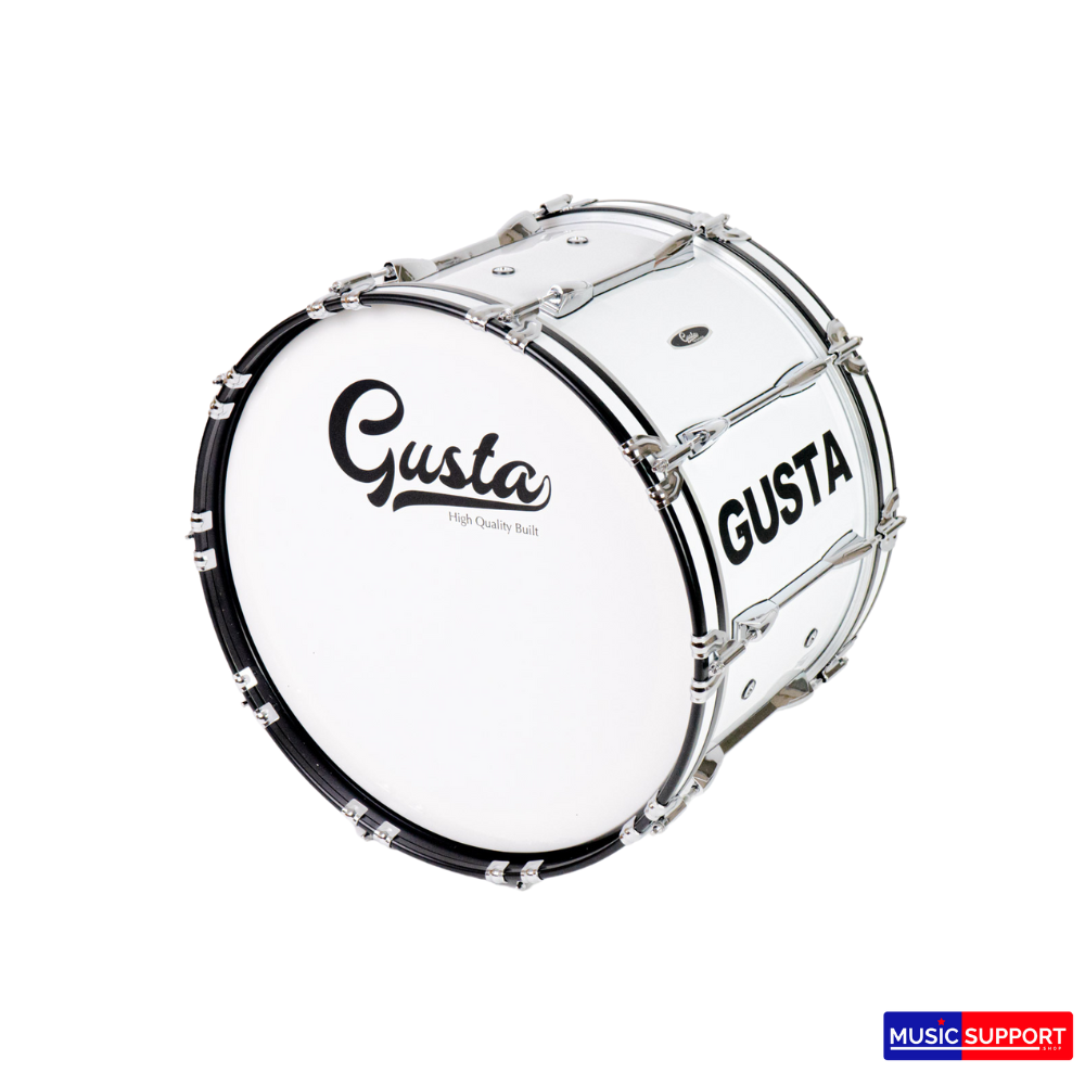 กลองใหญ่มาร์ชชิ่ง Gusta 20-26 นิ้ว 10 หลัก พร้อมชุดสะพาย
