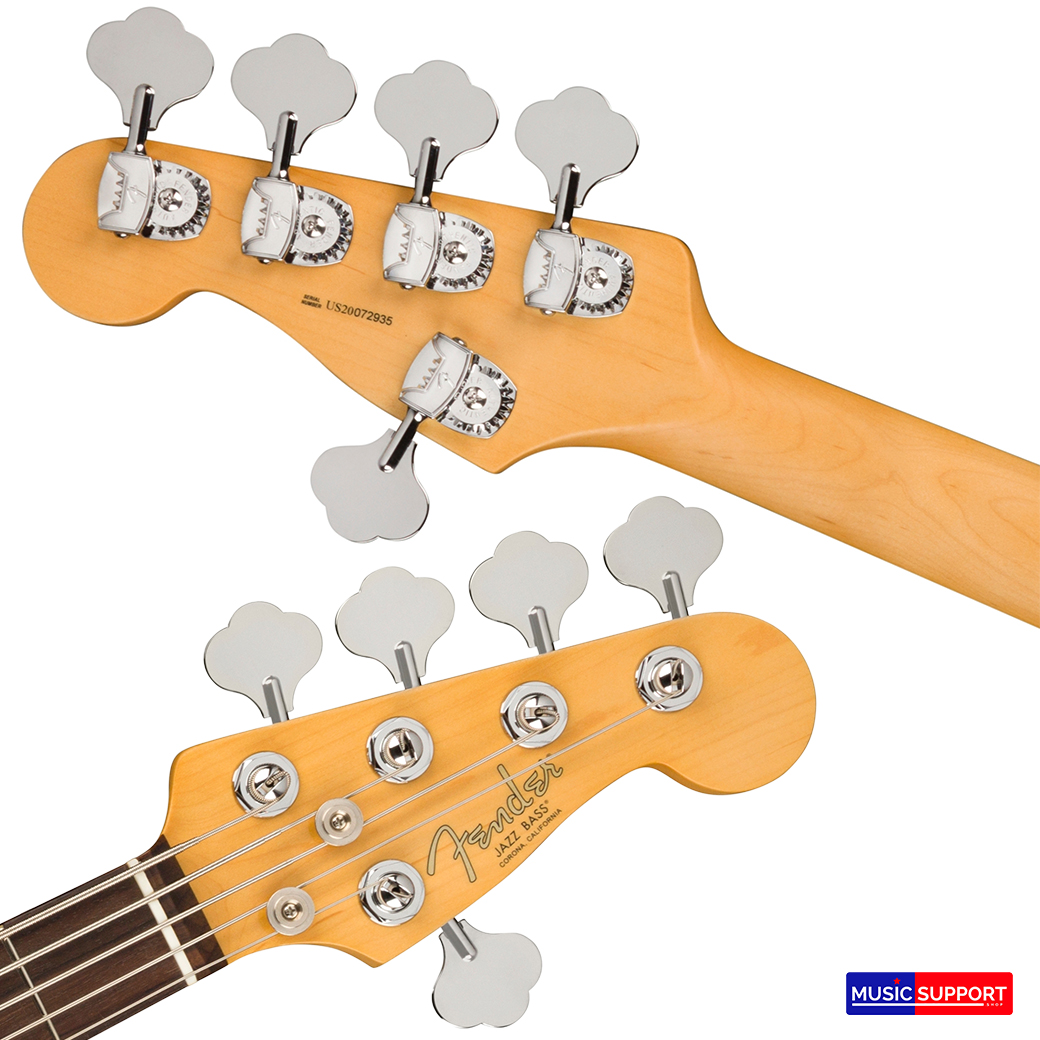 เบสไฟฟ้า Fender American Professional II Jazz Bass® V RW Olympic White