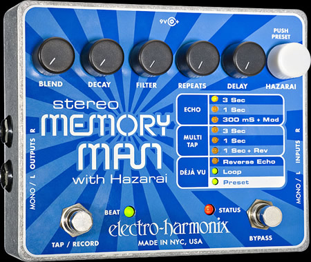 Electro-Harmonix Stereo Memory Man with Hazarai