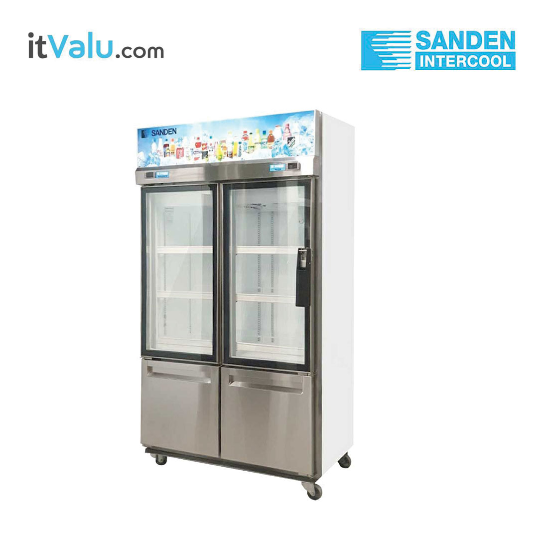 ตู้แช่เย็น SANDEN 2 ประตู รุ่น YDM-1005 ขนาด : 24.7 คิว (700 ลิตร) แช่เย็น 17 คิว/แข็ง 6 คิว ขนาดตู้ 110 x 65.5 x 200 ซม. รับประกันความเย็น 1 ปี รับประกันคอมเพรสเซอร์ 5 ปี