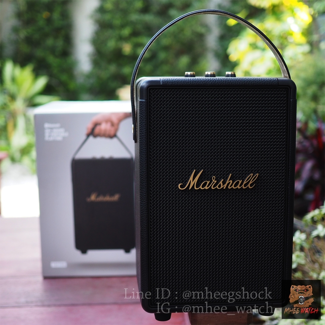ลำโพงMarshall Tufton สีBlack&Brass Topสุดในรุ่นพกพาแบตในตัว ด้วยขุมกำลังถึง80Watt.แท้ล้าน%