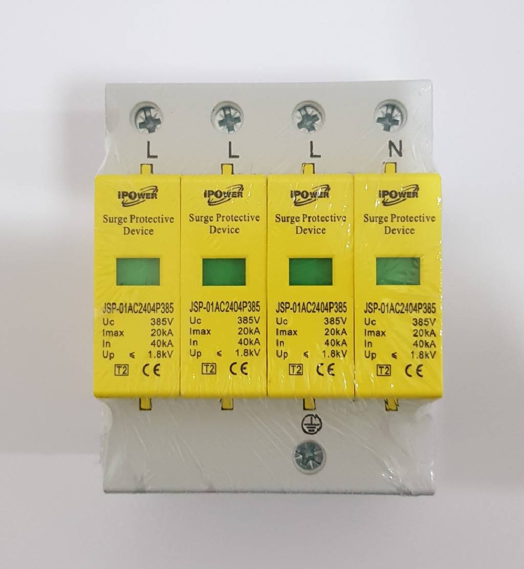 Surge AC SPD-4P 3Phase+N 20KA 40KA อุปกรณ์ป้องกันฟ้าผ่า AC ไฟกระชาก ชิ้น 2021-04-29 12:39:49 2024-06-11 15:12:22