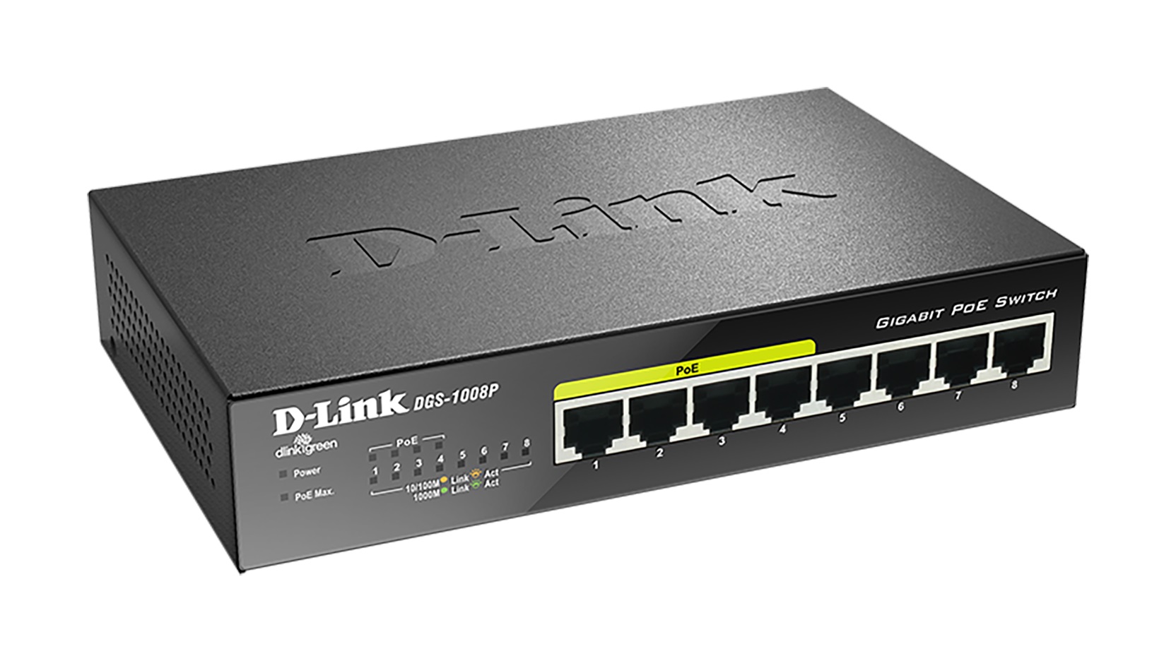 D-Link 8 Port Gigabit PoE Switch