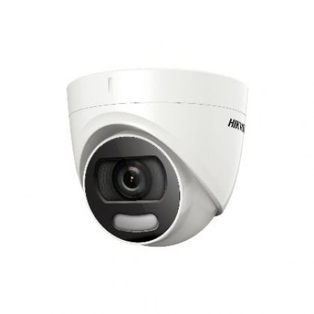 HIKVISION DS-2CE72HFT-F Tullet 5MP Camera ColorVu, 2.8 mm, 3.6 mm fixed focal lens. 5MP high quality imaging CMOS, 2560 × 1944 resolution 24/7 color imaging with F1.0 aperture. White Light Range 20M Water and dust resistant IP67