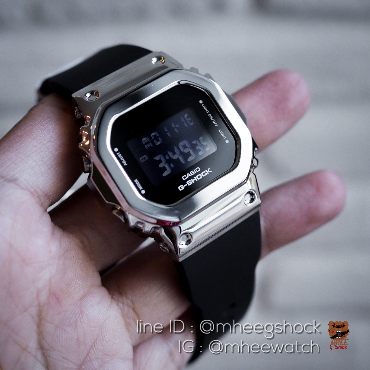 G-Shock Mini Black Silver