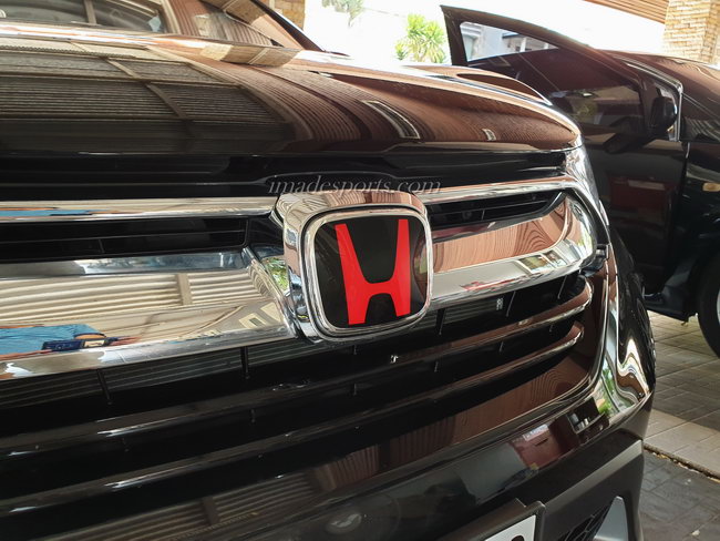 Logo H Type R สปอร์ตหน้า หลัง และพวงมาลัย (ดำ/แดง/ดำ-แดง)