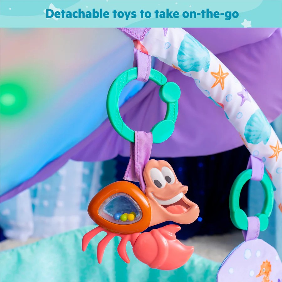 เพลยิมนางเงือกน้อย Bright Starts Disney Baby The Little Mermaid Twinkle Trove Light-Up Musical Baby Activity Gym
