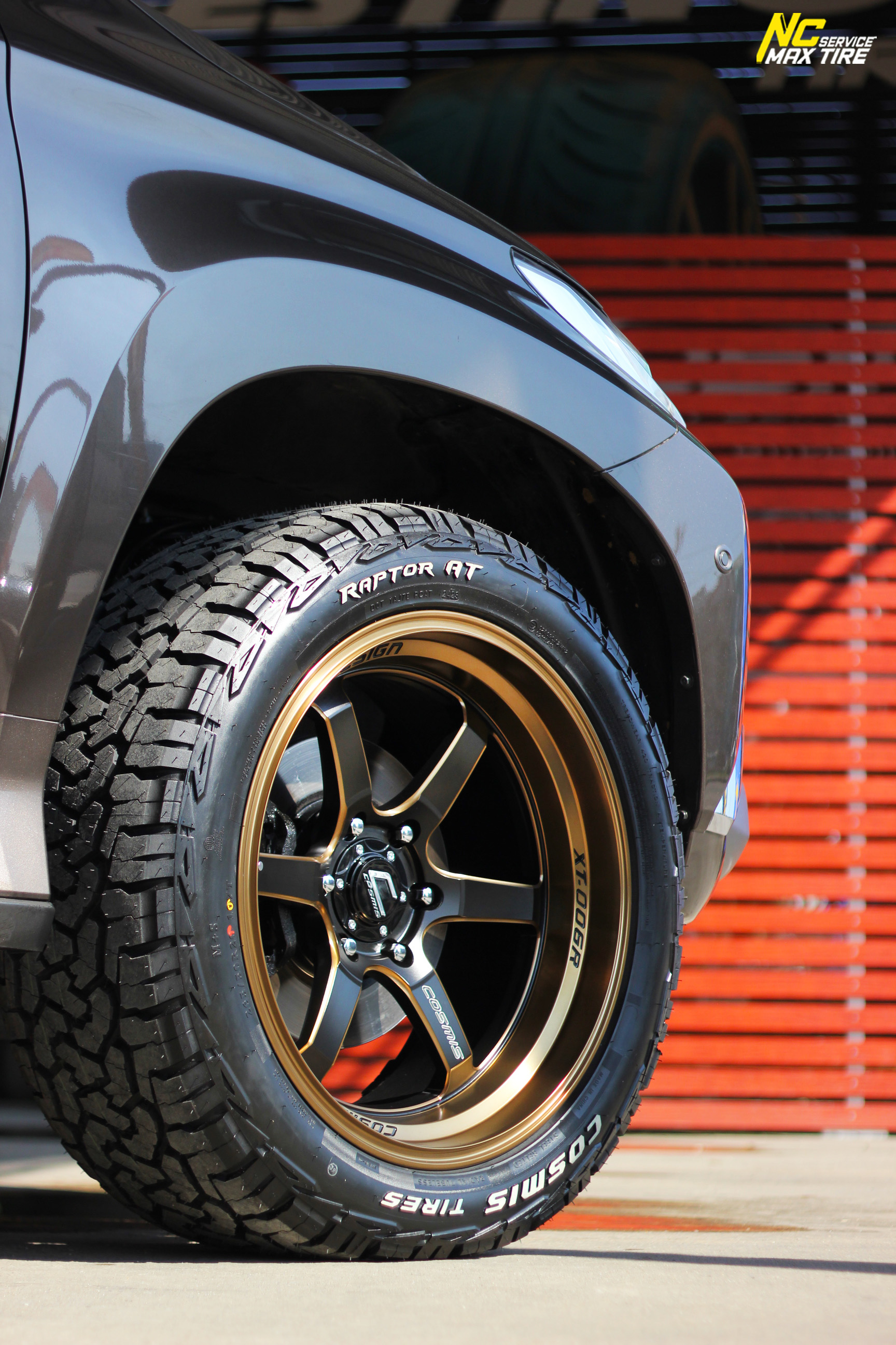 Mitsubishi Pajero Sport / ล้อแม็กขอบ20 / Cosmis / XT-006R / 20x9.5 6H139.7 ET5 / Raptor AT / 265/50R20 / SUV / PPV