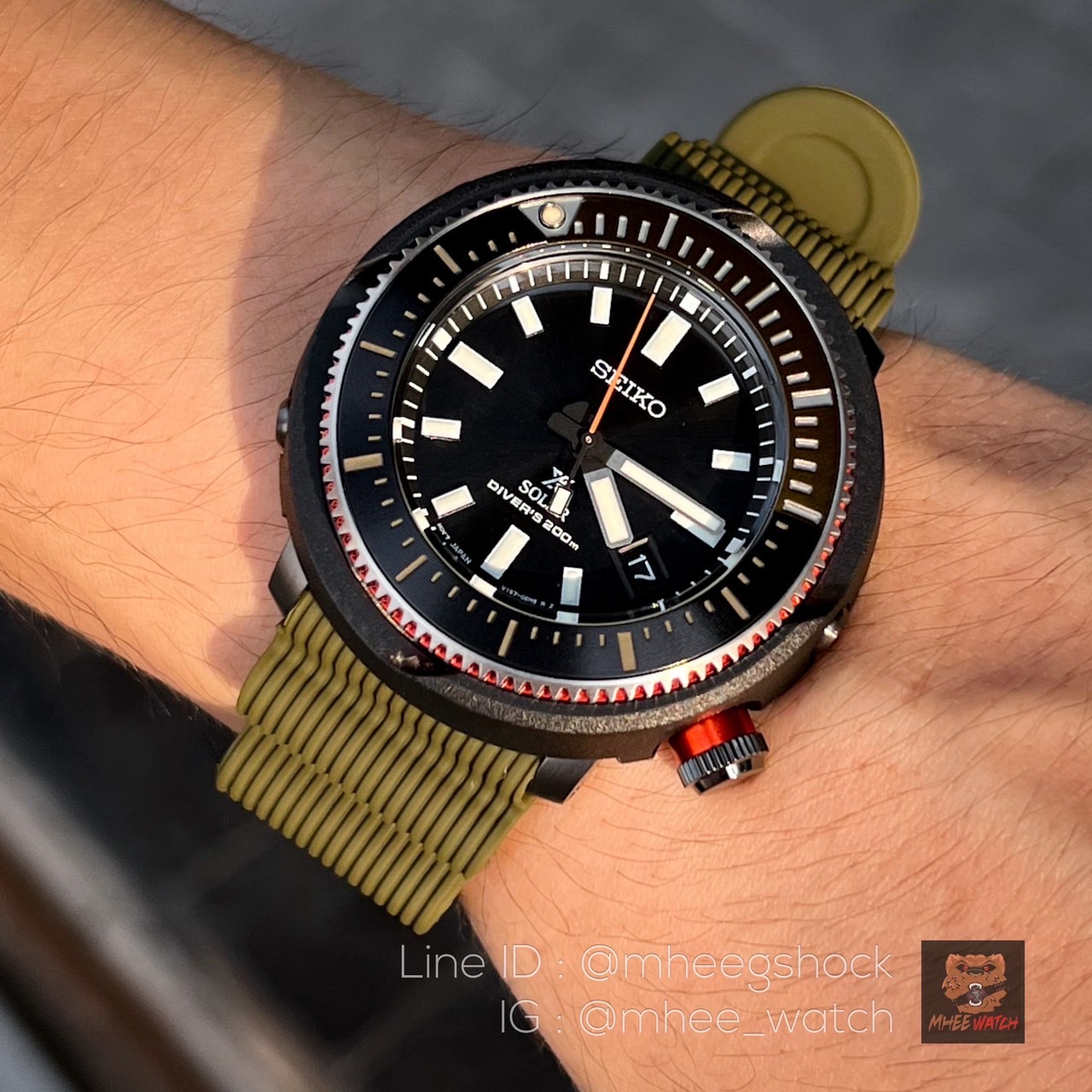 Seiko Limited Tuna Solar Powered Street Series Very Rare item discontinued SNE547P1