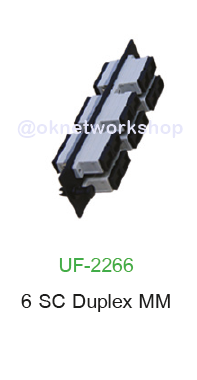 UF-2266 6 SC Duplex Snap-In Adapter Plate (MM.)