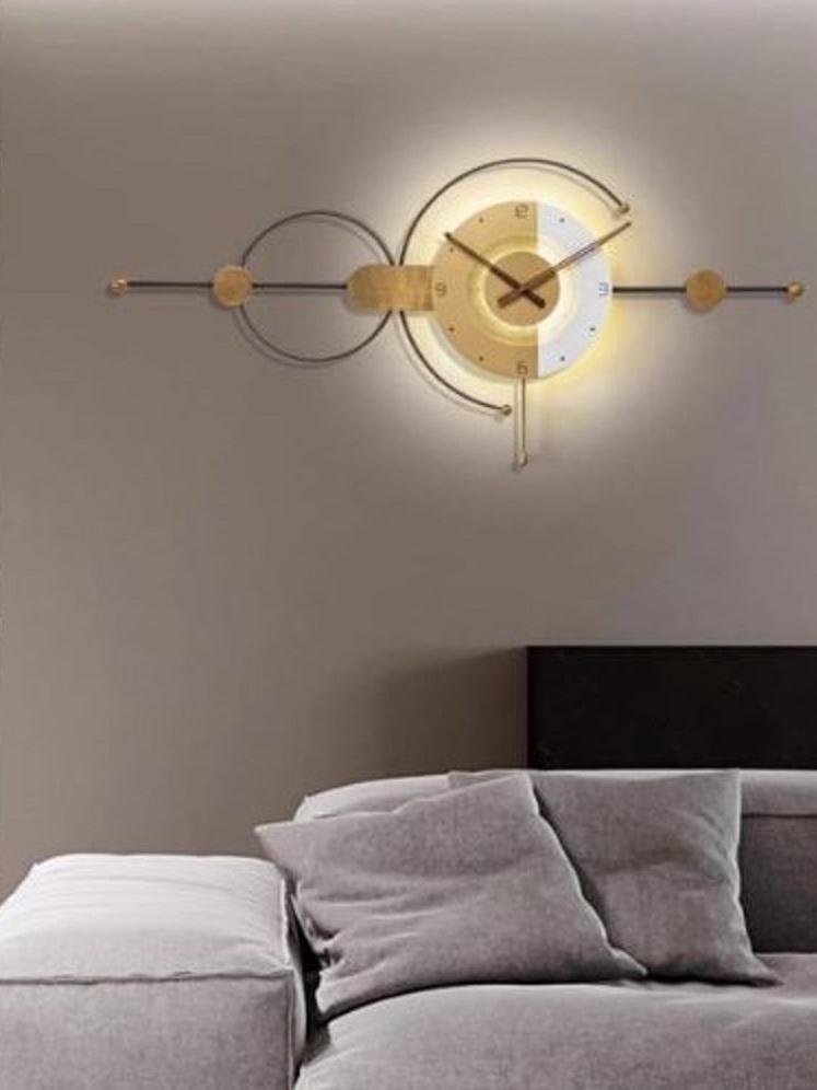 CT222C060 INTERY นาฬิกาแฟชั่น Wall Clock Art นาฬิกาติดผนัง ไฟติดผนัง