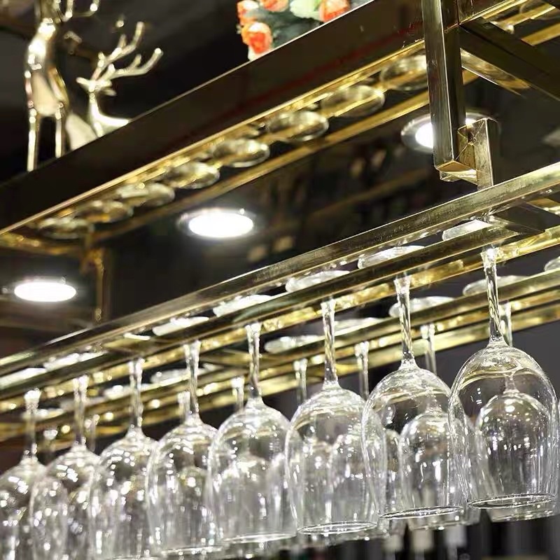 CT062D035 MIRIKITEKI #บาร์แขวนแก้วไวน์ บาร์แขวนแก้ว สไตล์ Modern Luxury ชั้นแขวนแก้วไวน์หรู #บาร์แขวนแก้วไวน์