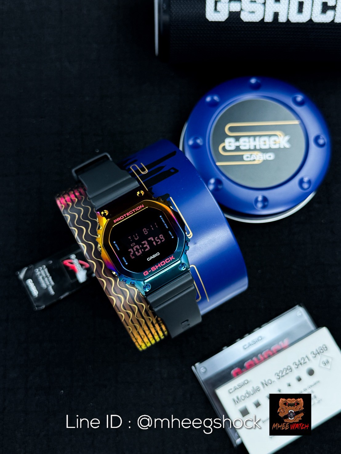 G-Shock ยักษ์เล็ก Metal Face Limited Rainbow Shanghai Nights GM