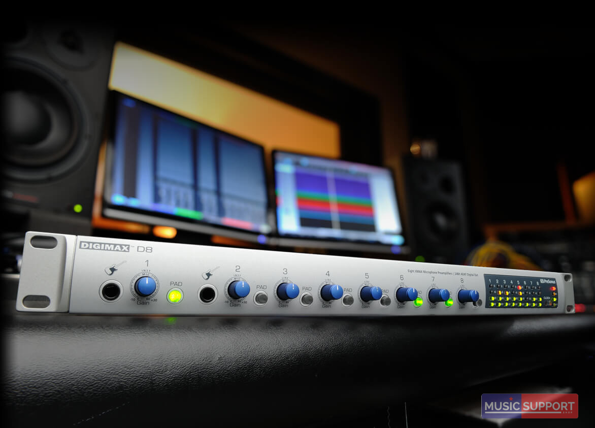 PreSonus DigiMax D8 Microphone Preamp with ADAT