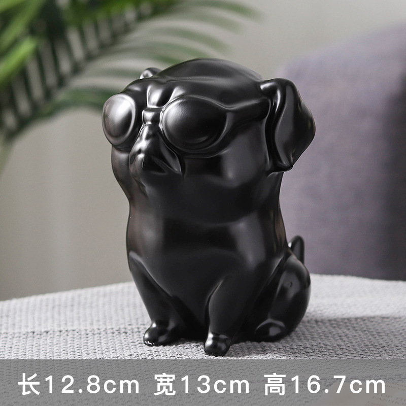 C1016B017 HOMMY ของแต่งห้อง กระปุกออมสิน เซรามิก หมาพิทบูล PITBULL PIGGY BANK แต่งห้อง แต่งร้าน ของขวัญวันเกิด