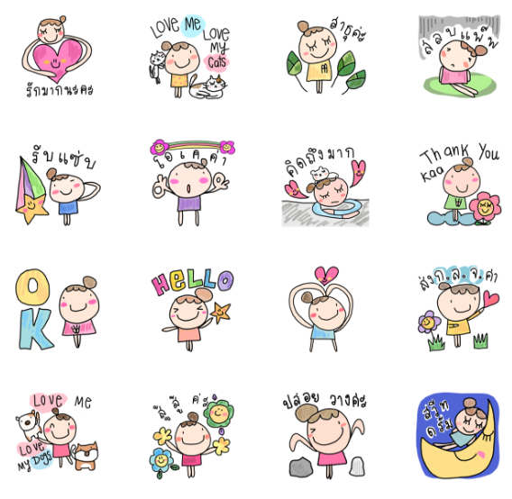 ขายสติกเกอร์ไลน์ โพโมโตะ เวนดี้วินดี้ วันดีๆ วินดี้เวนดี้