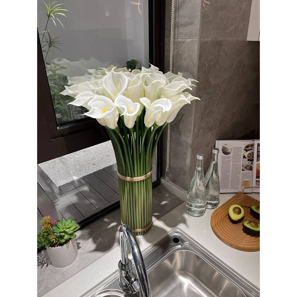 CT182E027 DECHOME ดอกไม้ Calla Lily ดอกไม้ปลอม ดอกไม้ตกแต่งโต๊ะ ดอกไม้ตกแต่งบ้าน