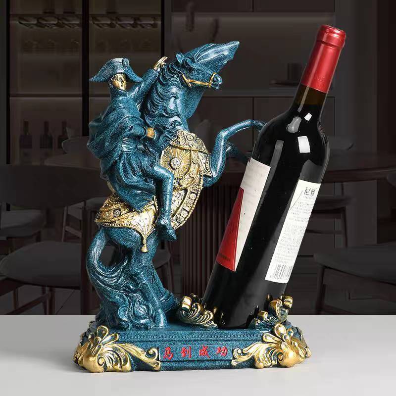 CT221D126 HOMMY ที่วางขวดไวน์ ที่วางขวดเหล้า ของขวัญขึ้นบ้านใหม่ ม้า Horse