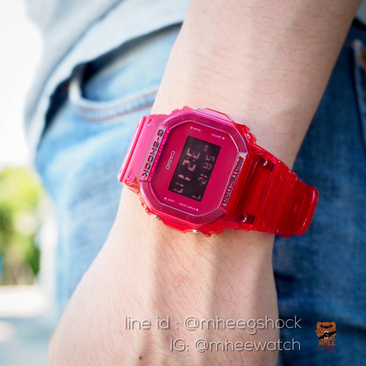 G-Shock Red Jelly DW-5600SB-4 ของแท้ ประกันศูนย์