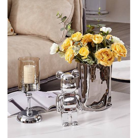 CT031E019 FAMITOSS เชิงเทียนสีเงิน #เชิงเทียนตกแต่งบ้าน เชิงเทียนตกแต่ง เชิงเทียนสีทอง เชิงเทียนสวย เชิงเทียน ประดับ