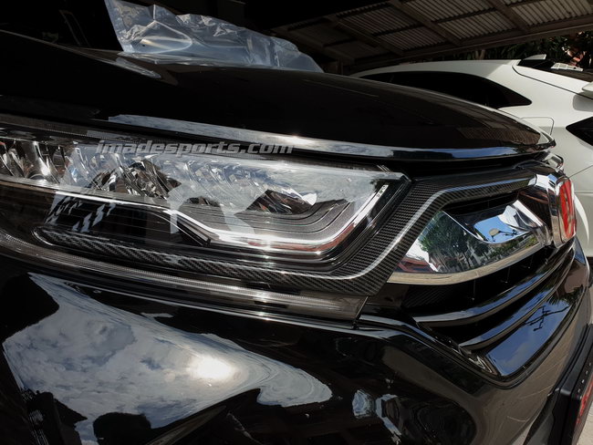 ชุดตกแต่งกระจัง CRV G5 Black Kevlar