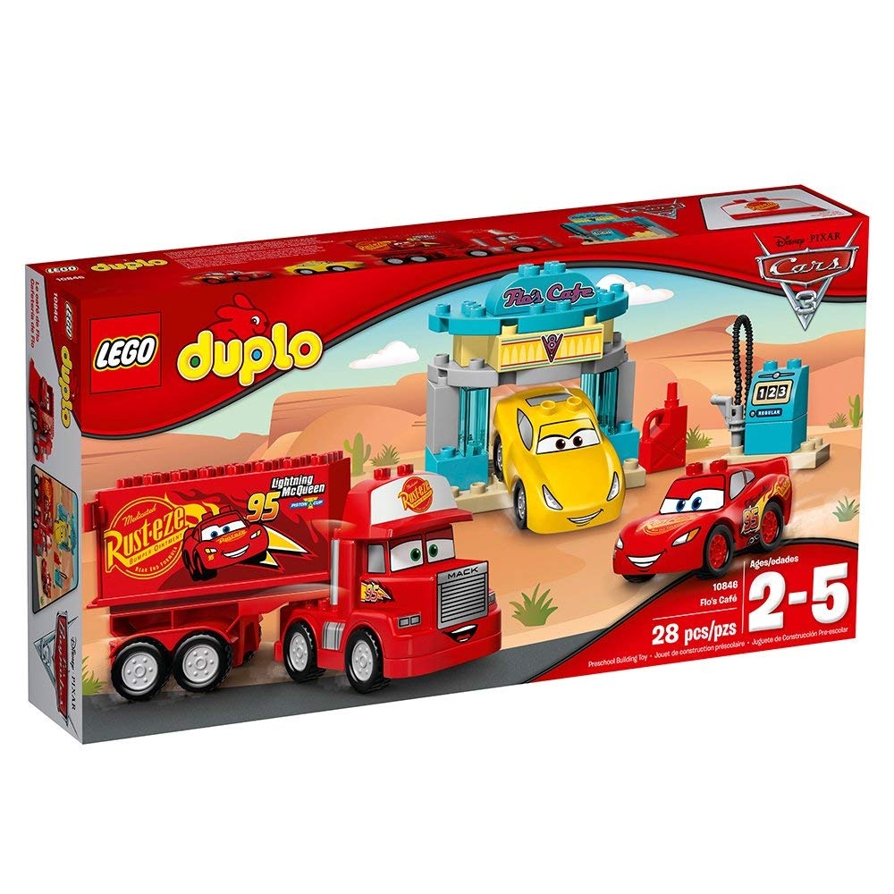 Lego Duplo 10846 Flo s Cafe ตัวต่อเลโ้ก้ ชุดรถดิสนีย์คาร์ ส่งฟรี ems