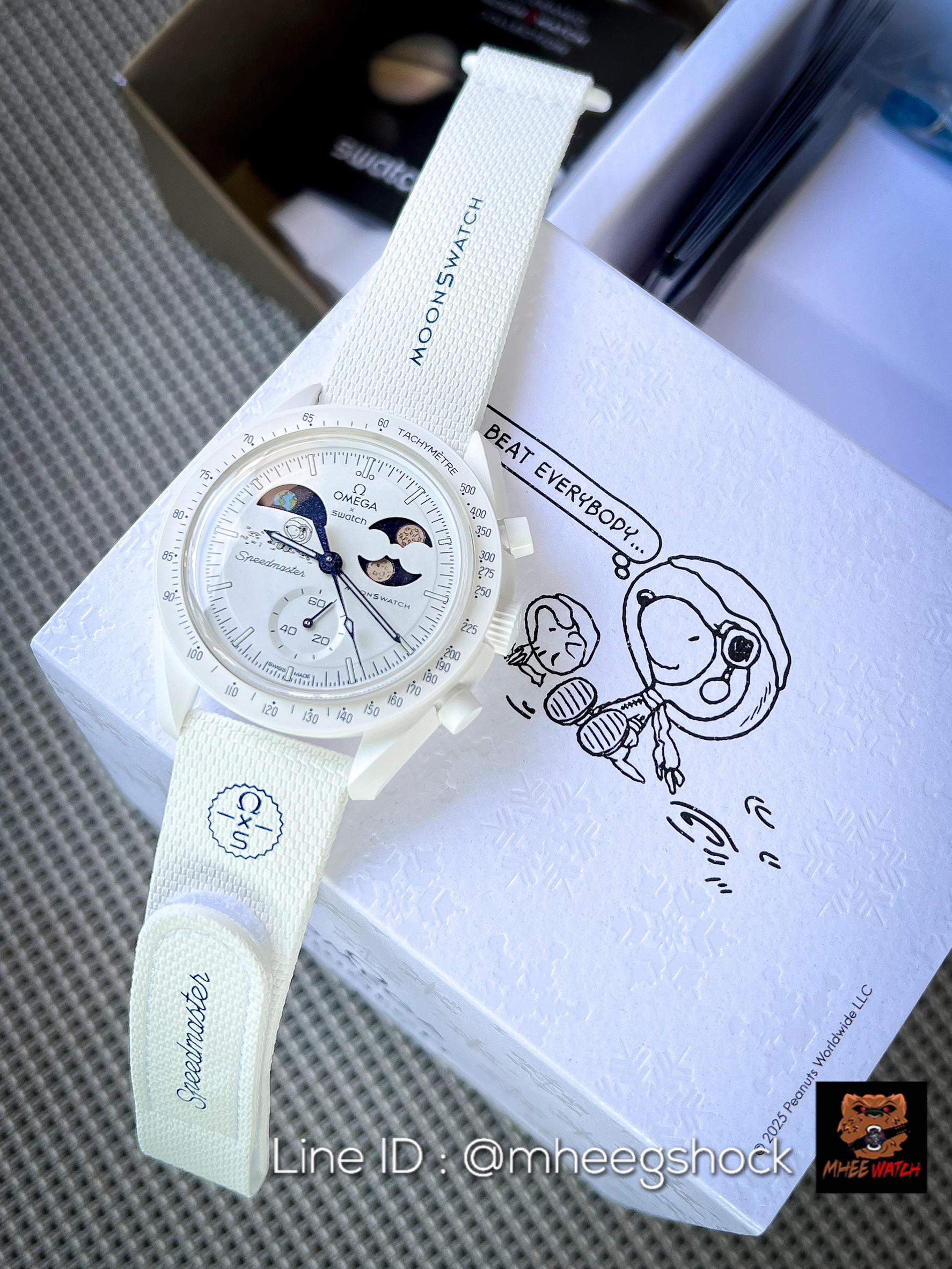 OMEGA X Swatch Mission to Earthphase Moonshine Gold Snoopy (Snow)