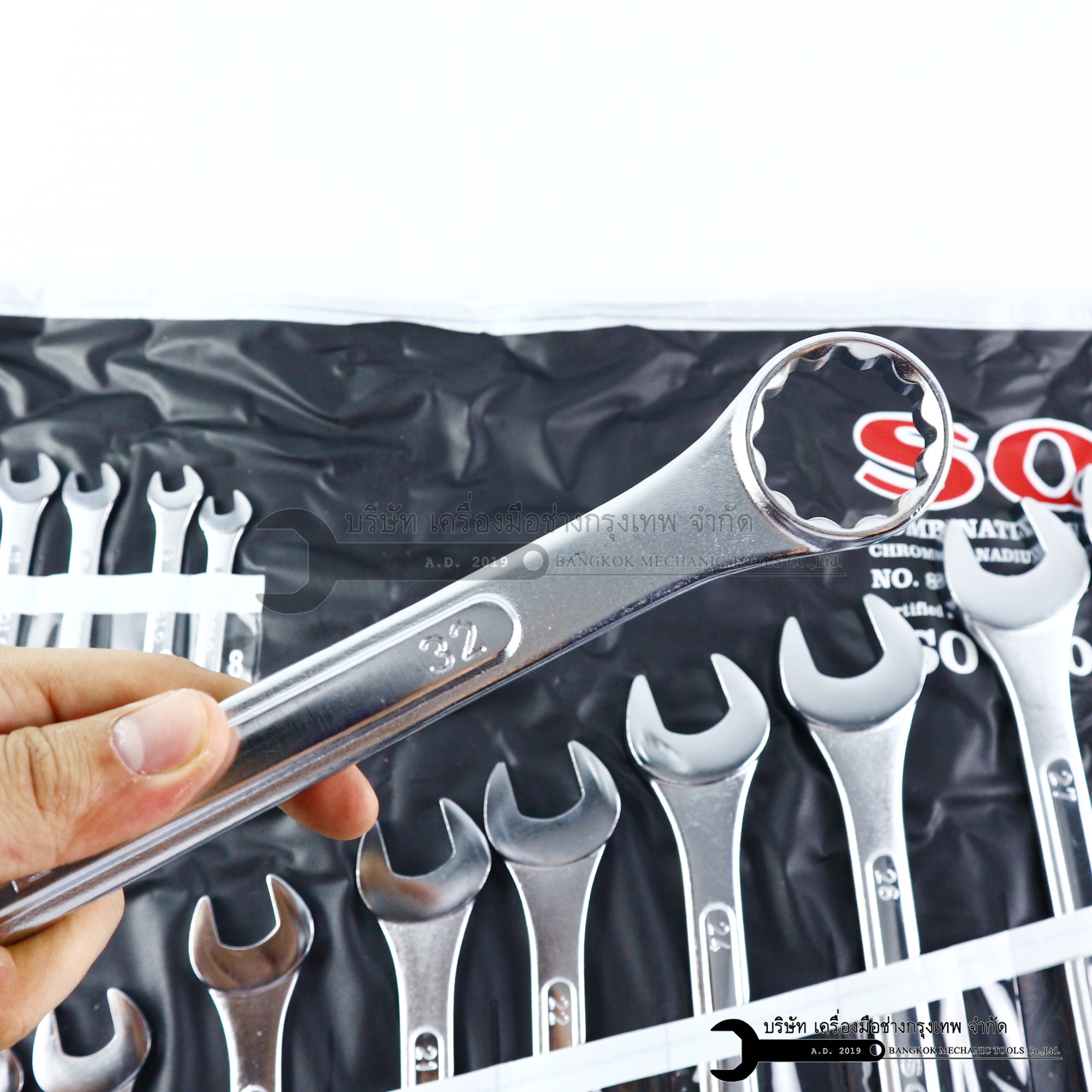 ประแจแหวนข้าง แบบชุดใหญ่ SOLO เบอร์ 8-32 รุ่น 818-8 ของแท้เเน่นอน 100%