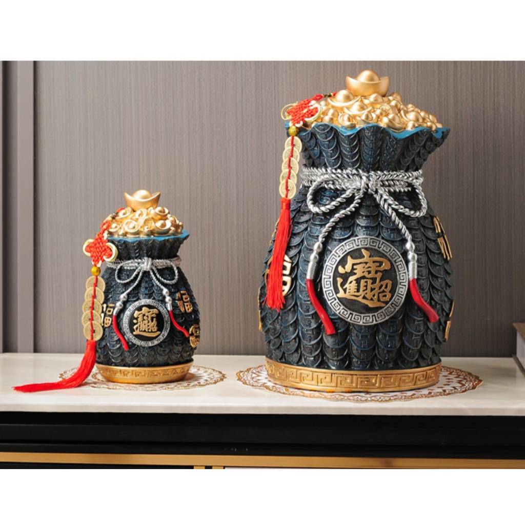 CT159B112 HAOYUN ถุงเงิน กระปุ๊กออมสิน ของมงคล เสริมฮวงจุ้ย ของขวัญขึ้นบ้านใหม่ ของขวัญ