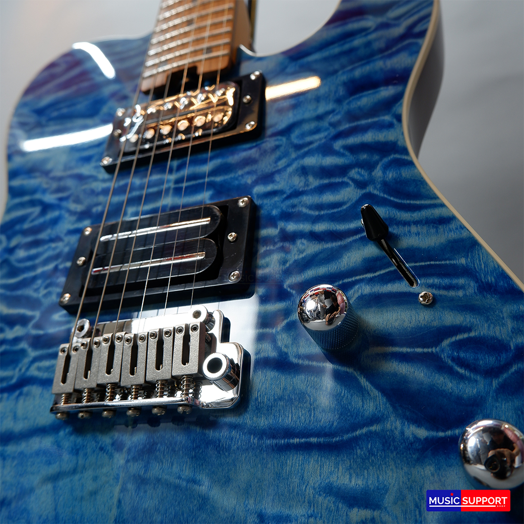 กีตาร์ไฟฟ้า Soloking MT-1 Custom HH Quilted In Seethru Blue