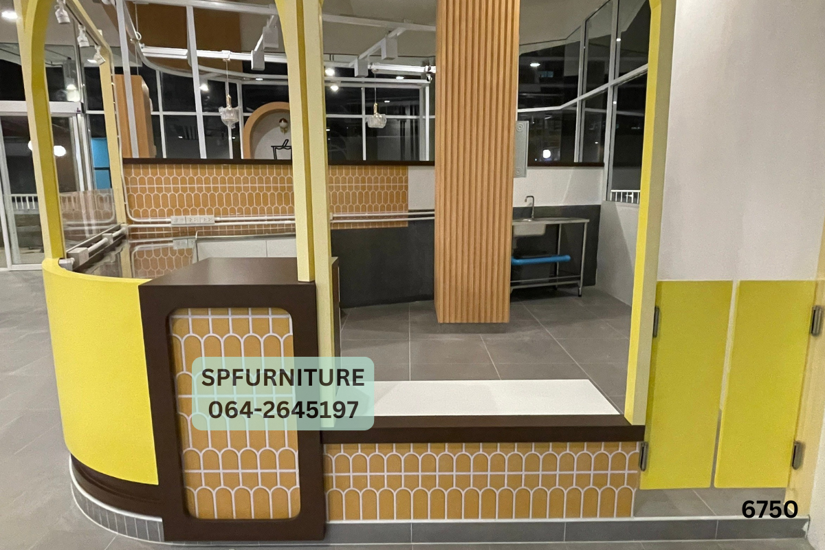 เคาน์เตอร์ในห้าง เคาน์เตอร์ร้านขนม วาฟเฟิล แนวน่ารัก