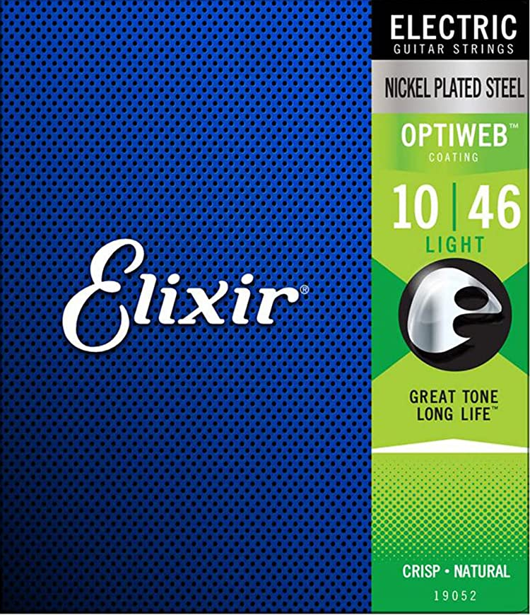 Elixir 19052 Electric NPS Optiweb Light 10-46 Guitar Strings