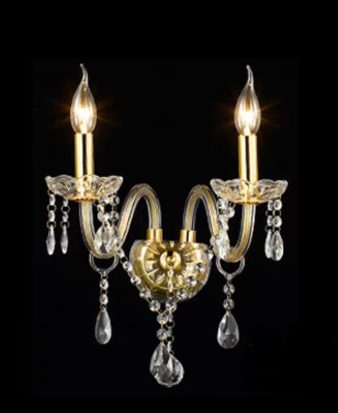 CT001A011 SOTMIA โคมไฟติดผนังเชิงเทียน โคมติดผนัง โคมไฟคริสตัล CRYSTAL WALL LAMP โคมไฟสวย ไฟติดผนัง โคมไฟ ไฟติดห้อง