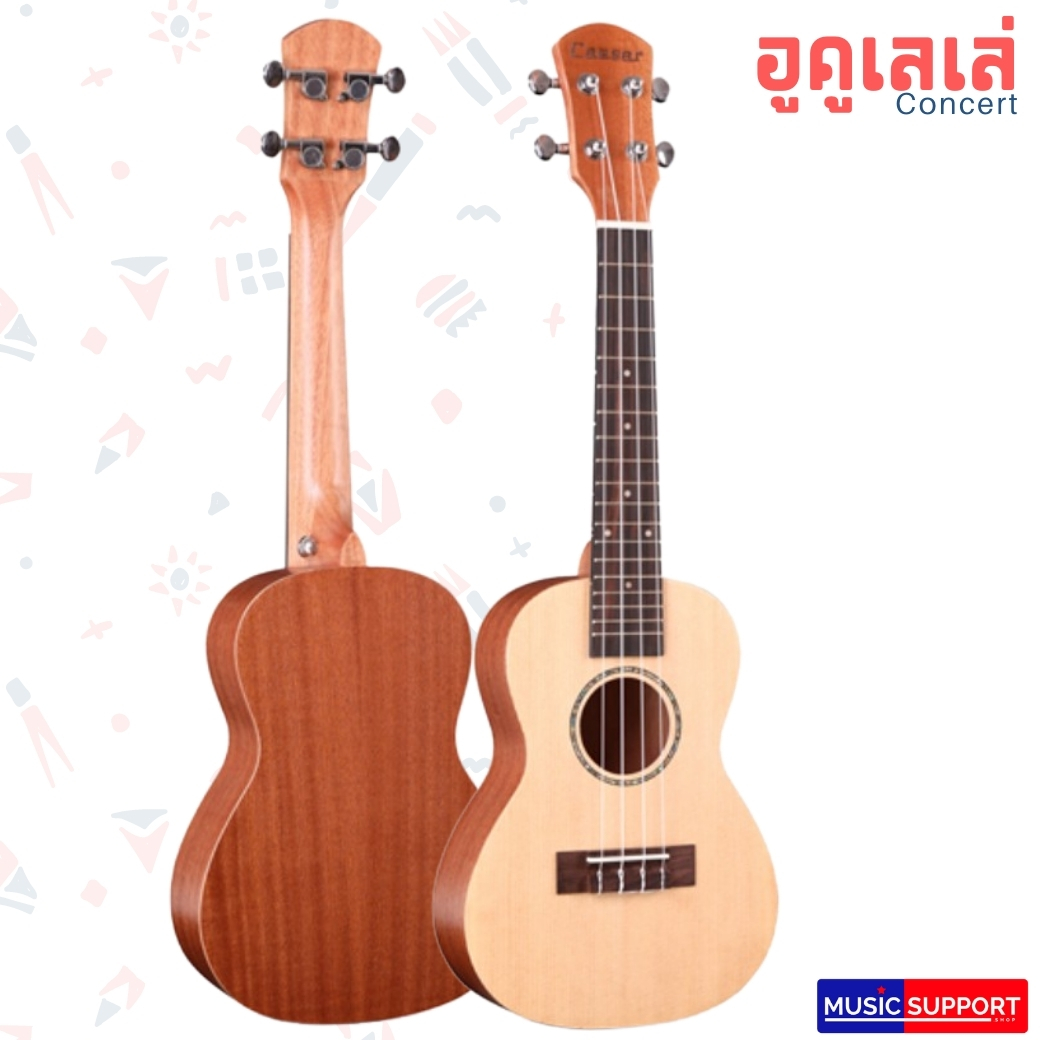 อูคูเลเล่ Caesar Ukulele คอนเสิร์ต US-T40 ไม้อ่อน