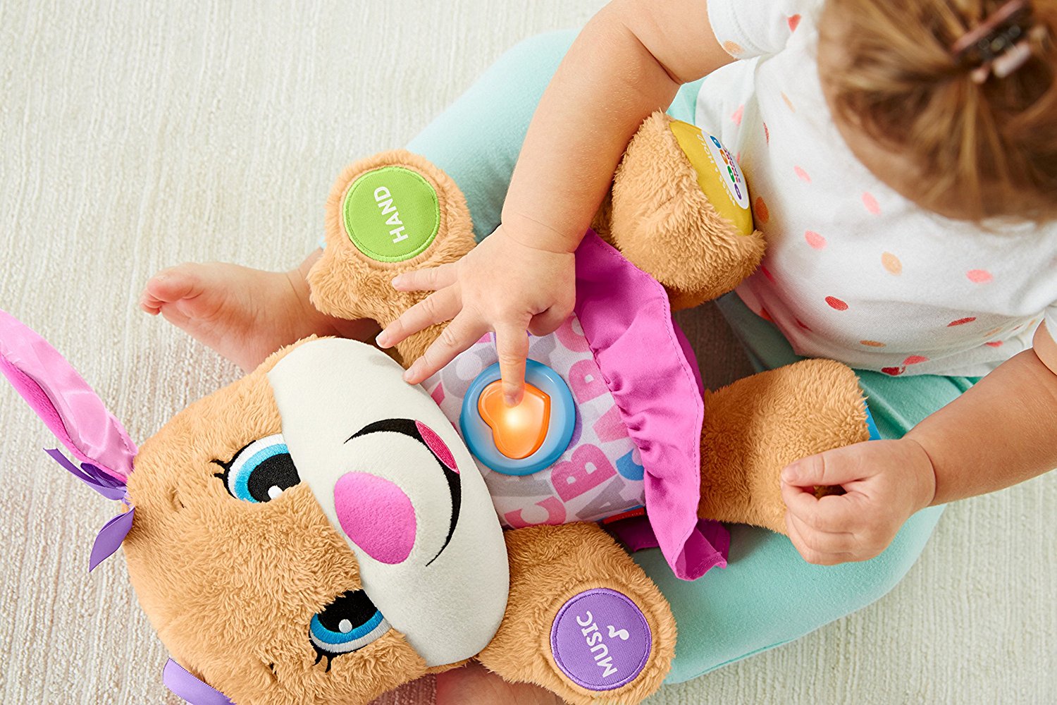 Fisher Price Laugh and Learn Smart Stages Puppy ตุ๊กตาหมาตูบสีชมพู ของแท้นำเข้าจากอเมริกา